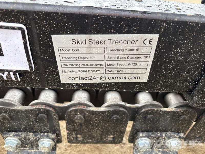  GIYI GY-X39 39 in Mini Skid Steer Trencher (Unused Koparki łańcuchowe