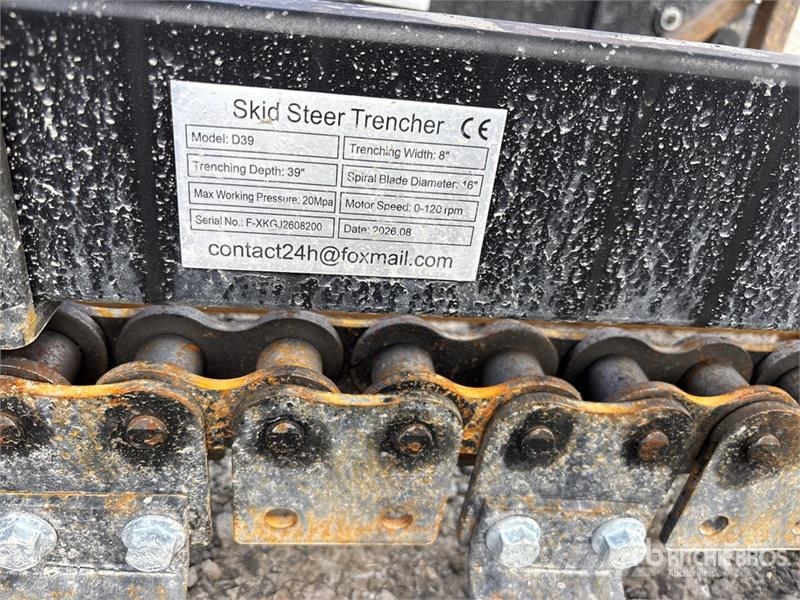 GIYI GY-X39 39 in Mini Skid Steer Trencher (Unused Sleuvengravers