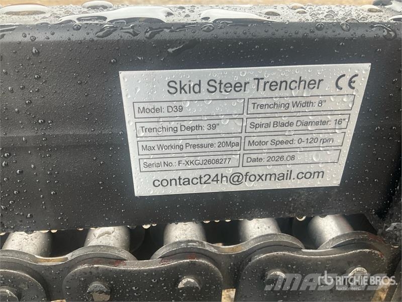 GIYI GY-X39 39 in Mini Skid Steer Trencher (Unused Koparki łańcuchowe