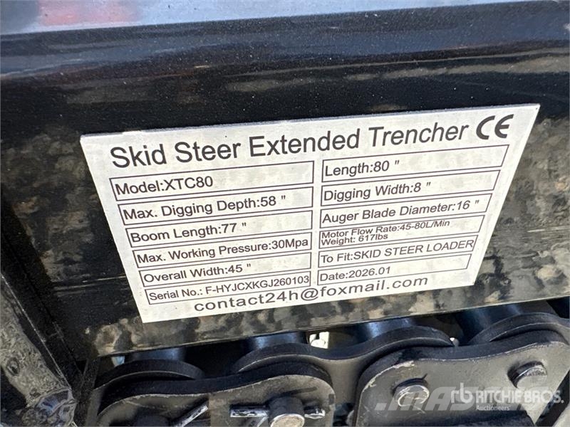  GIYI GY-XTC80 80 in Skid Steer Trencher (Unused) Rovokopači freze za kanale Trenčeri