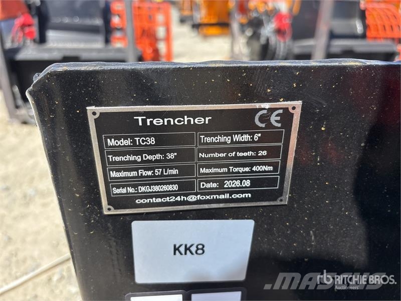 GIYI GY-Y D380 38 in Skid Steer Trencher (Unused) Rovokopači freze za kanale Trenčeri
