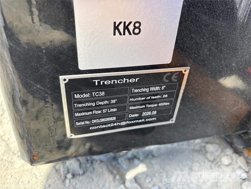 GIYI GY-Y D380 38 in Skid Steer Trencher (Unused) Rovokopači freze za kanale Trenčeri