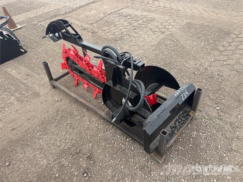 GIYI X380 24 in Mini Skid Steer Trencher (Unused) Abre-valas