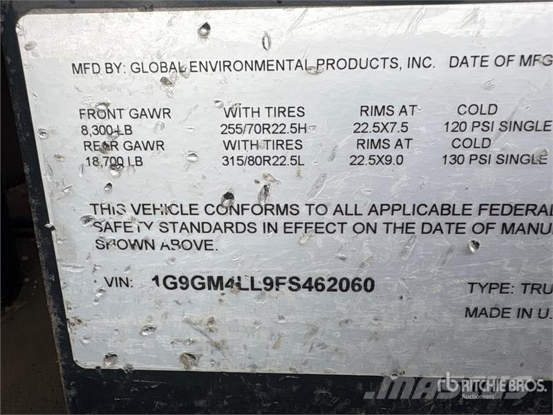 Global Environmental Sweeper Truck Φορτηγά σκούπες