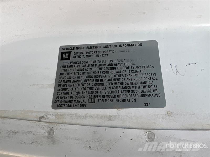 GMC 4000V WT 6x4 Water Truck (Inoperable) Water tankwagens