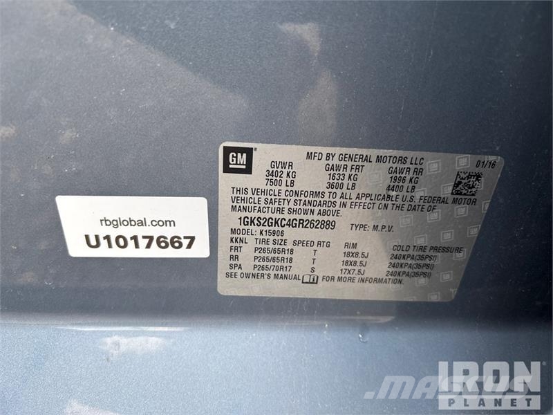 GMC Yukon XL SLT 4WD SUV Avtomobili