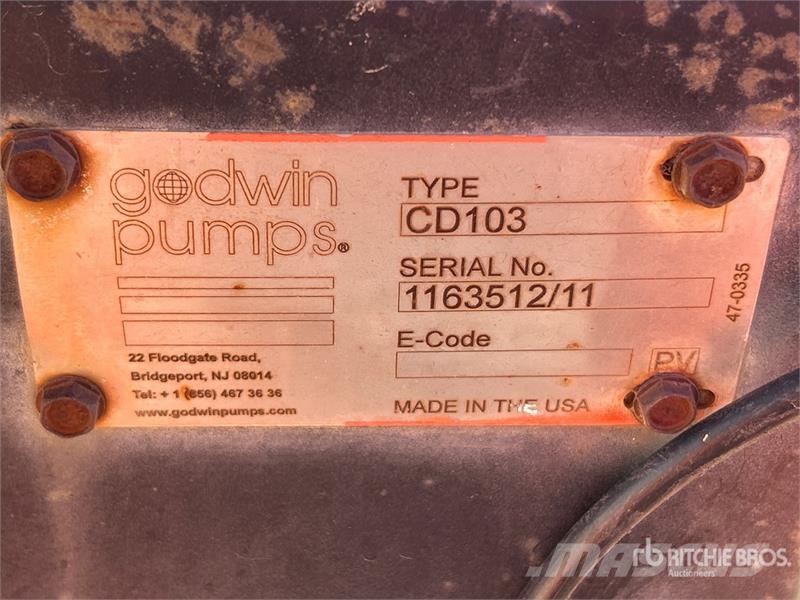 Godwin CD103 Trailer-Mounted Water Pump Wasserpumpen