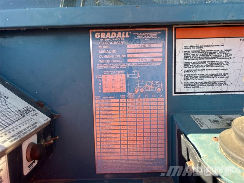 Gradall 544D-10 Teleskopické manipulátory
