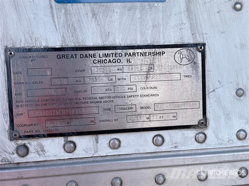Great Dane 50 ft T/A Refrigerated Trailer Полуприцепы-рефрижераторы