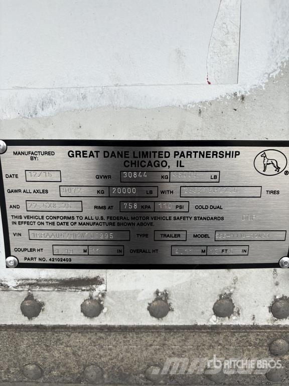 Great Dane 53 ft x 102 in T/A Multi -Temp Refrigerated Traile Полуприцепы-рефрижераторы