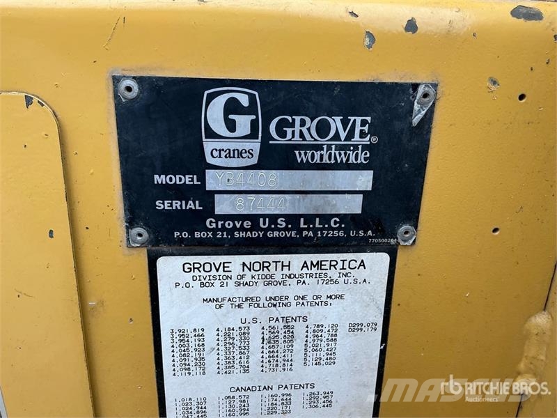 Grove Carry Deck Crane Otras máquinas de elevación