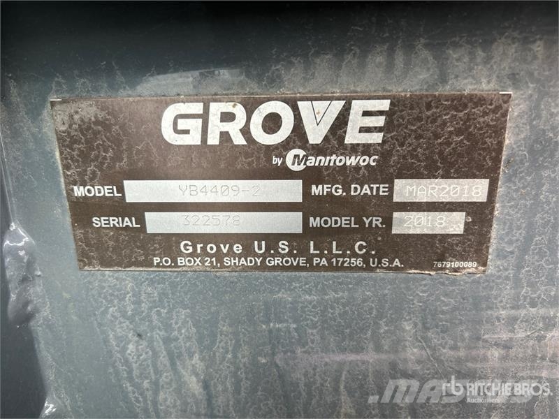 Grove YB4409-2 18000 lb 4x4 Carry Deck Crane Egyéb daruk
