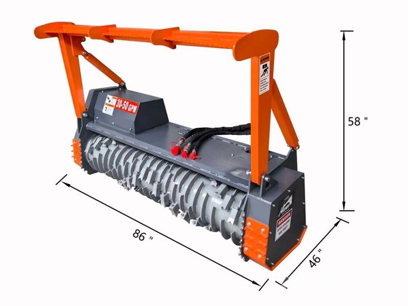 Handy HBDM72P 72 in Drum Skid Steer Mulcher (Unused) Лісові мулчери