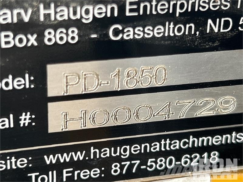 Haugen PD-1850 Skid Steer Post Driver Fencing equipment