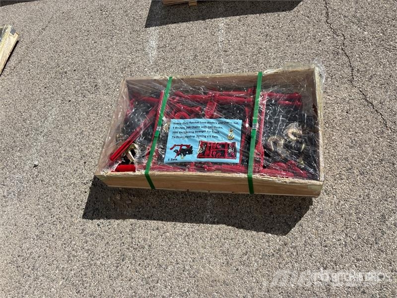  Heavy-Duty Ratchet Load Binders & Chains Set (Unus Outros componentes