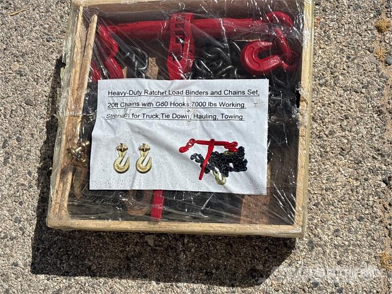  Heavy-Duty Ratchet Load Binders & Chains Set (Unus Drugi deli