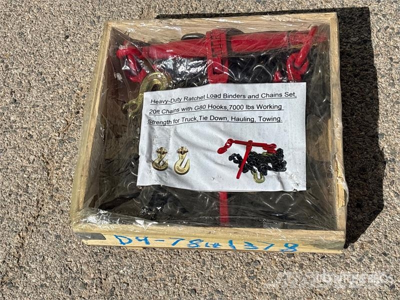 Heavy-Duty Ratchet Load Binders & Chains Set (Unus Outros componentes