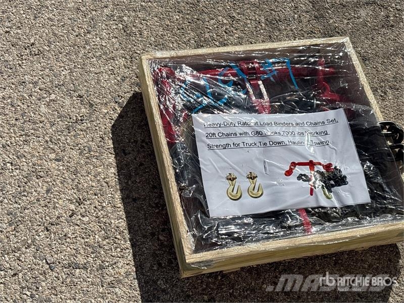 Heavy-Duty Ratchet Load Binders & Chains Set (Unus Outros componentes
