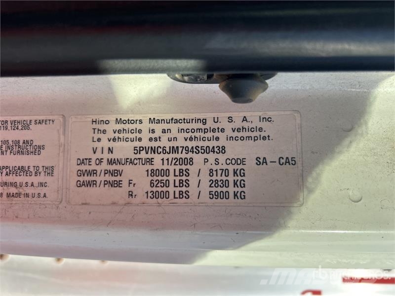 Hino 185 Camiones caja cerrada