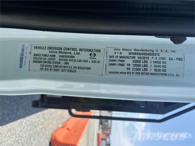 Hino 268 Bergungsfahrzeuge