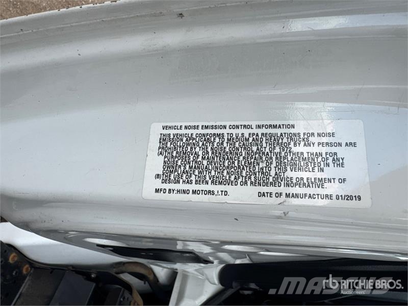 Hino 268 شاحنات بدرجة حرارة قابلة للضبط