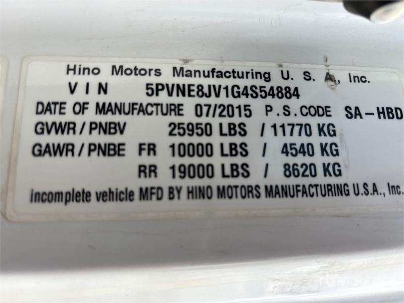 Hino 268 Kofferaufbau