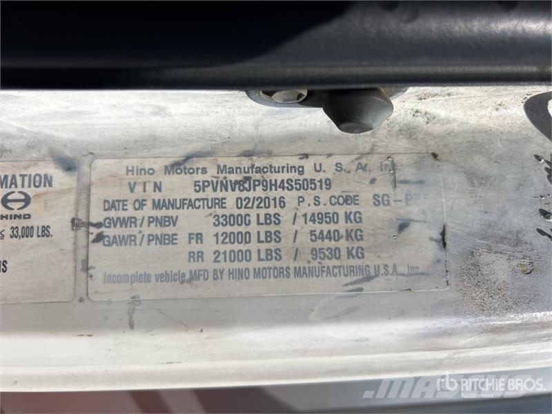 Hino 338 Kravas automašīnas - refrižeratori