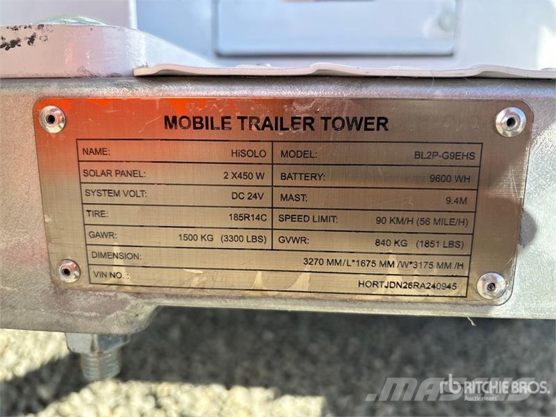 HiSolo Clearview Towers BL2P-G9EHS Solar S/A Secur Építőipar - Egyebek