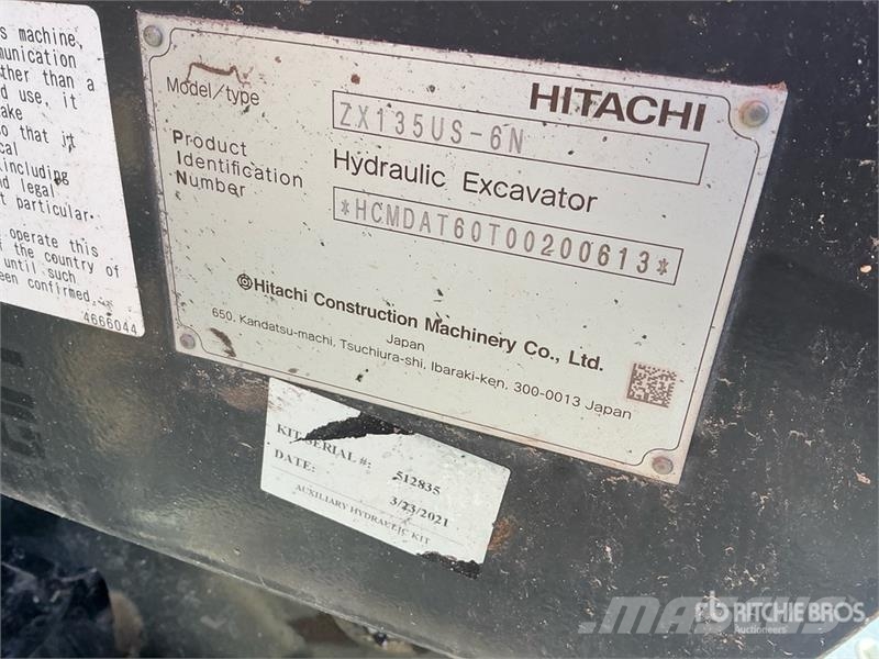 Hitachi ZX135US-6 Bagri goseničarji