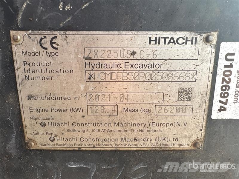 Hitachi ZX225USLC-6 Telakaivukoneet