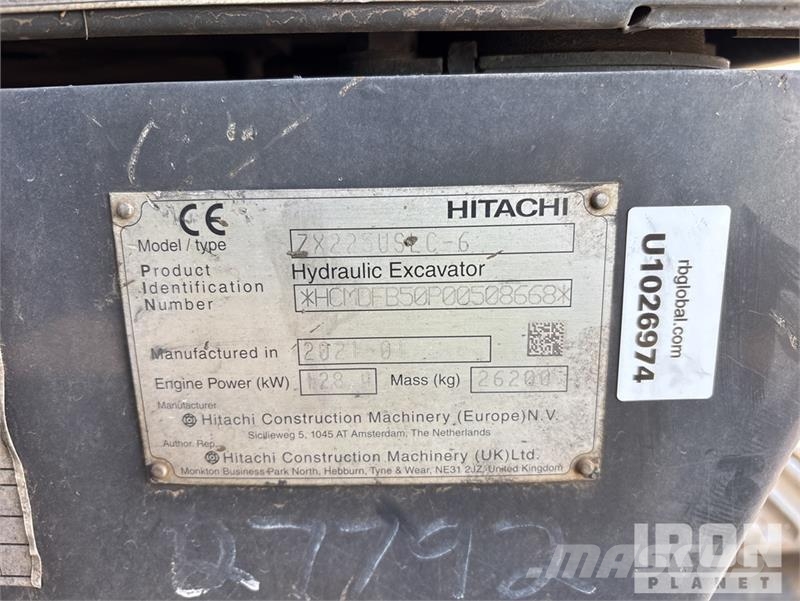 Hitachi ZX225USLC-6 Εκσκαφείς με ερπύστριες