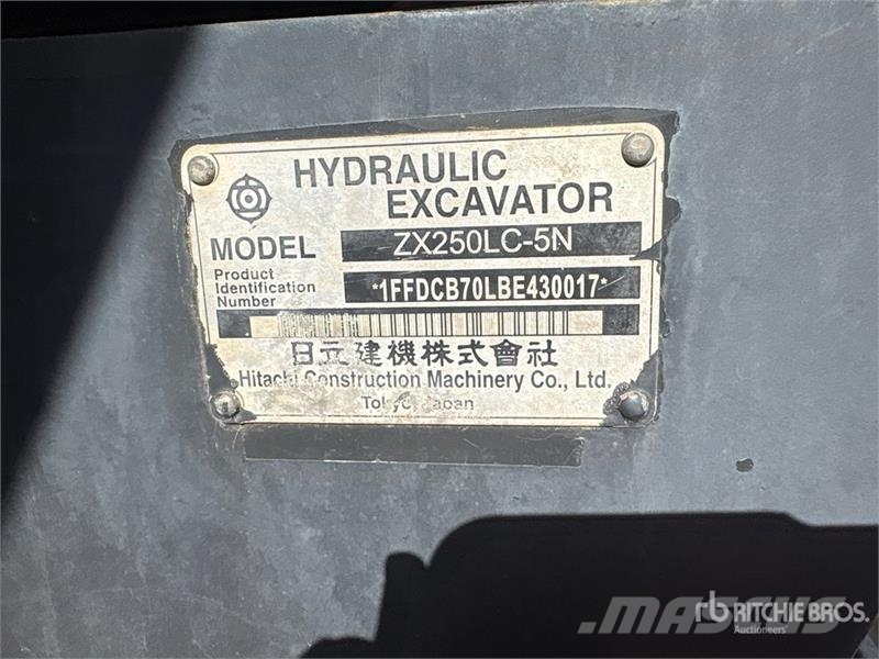 Hitachi ZX250LC-5N Tracked Excavator Gravemaskiner på larvebånd