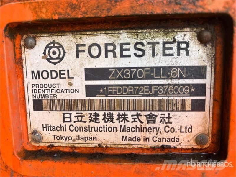 Hitachi ZX370F-LL-6N Heel Boom Log Loader Gelenkausleger Lader