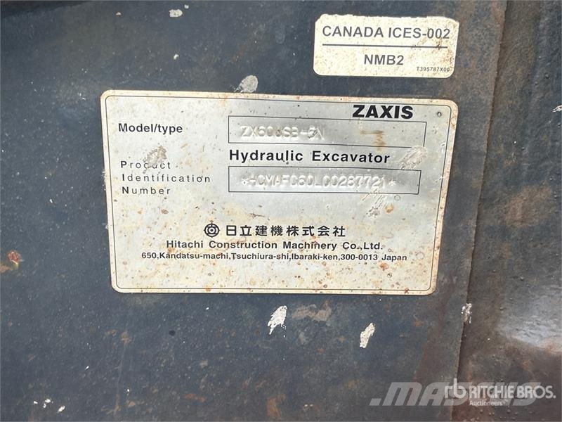 Hitachi ZX60U5Z Mini Excavator Mini pelle < 7t