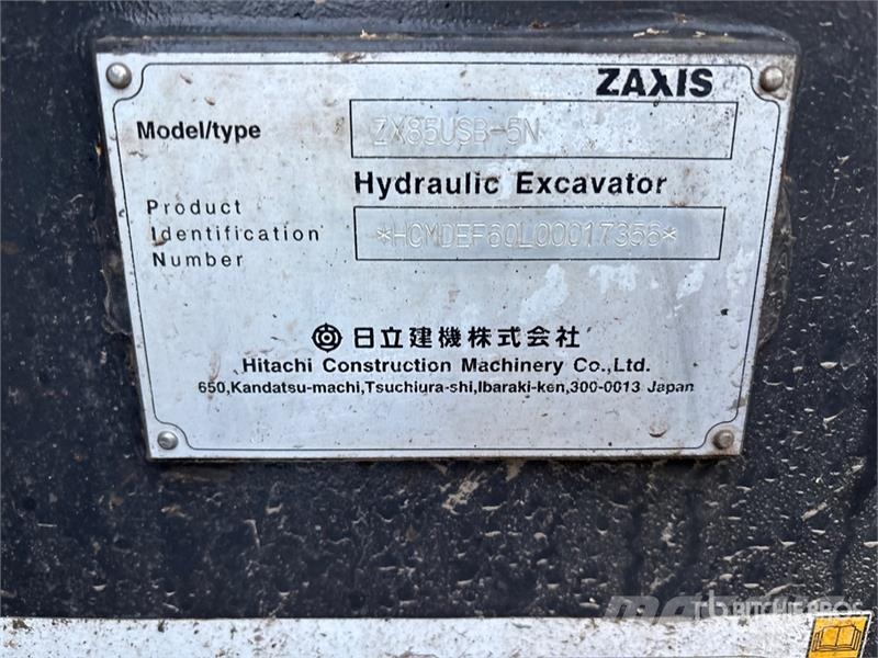 Hitachi ZX85USB-5N Tracked Excavator 履帶式 挖土機/掘鑿機/挖掘機