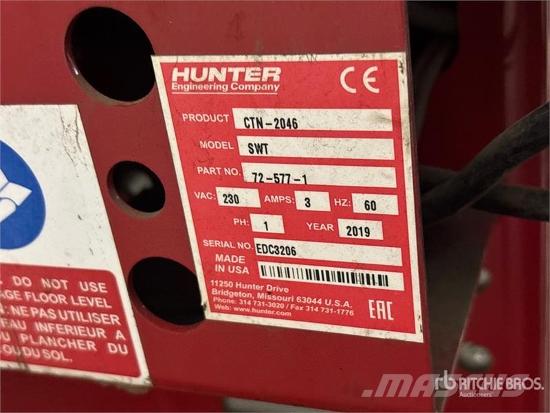 Hunter of (2) Hunter SWT Smart Weight Touch, Tire Balance Otros componentes