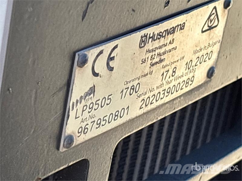 Husqvarna LP9505 Trench Compactor 土壤壓實機