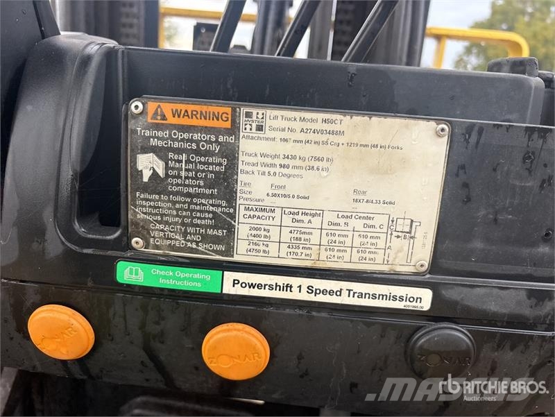 Hyster 4750 lb Cushion Tire Forklift 其他叉车