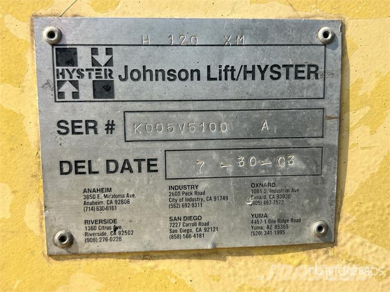 Hyster H120XM Viljuškari - ostalo