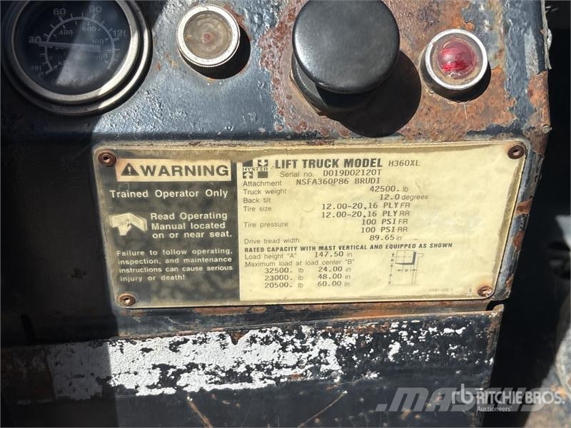 Hyster H360XL 32500 lb Forklift Gaffeltrucker - Annet
