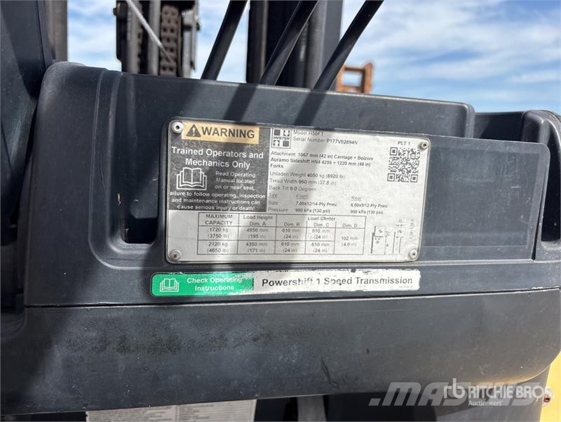 Hyster H50FT 4650 lb Pneumatic Tire Forklift Diger
