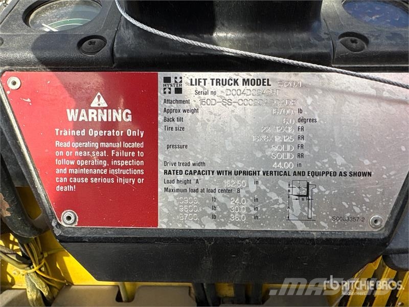 Hyster S120XL 12000 lb Forklift Gaffeltrucker - Annet