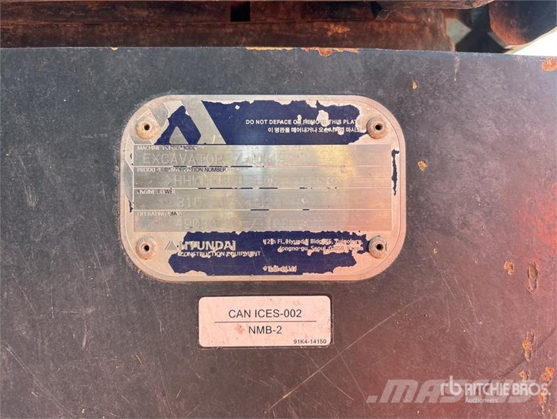 Hyundai HX480A L Kāpurķēžu ekskavatori