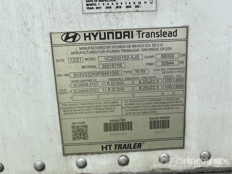 Hyundai V12530152-AJS ボックスボディートレーラー