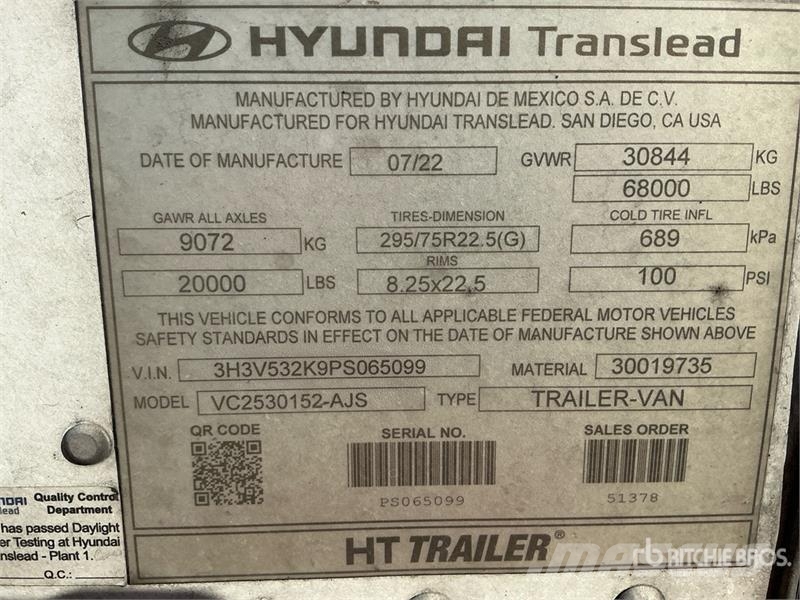 Hyundai V12530152-AJS Прицепы-фургоны