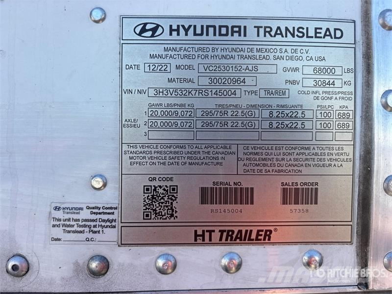 Hyundai VC2530152-AJS Прицепы-фургоны