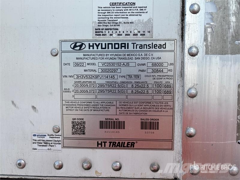 Hyundai VC2530152-AJS Прицепы-фургоны