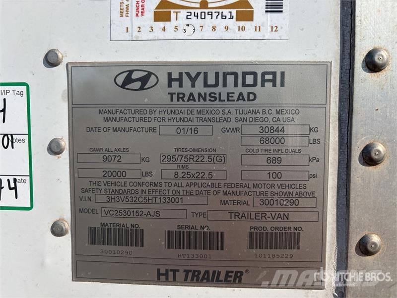 Hyundai VC2530152-AJS Cajas de remolque