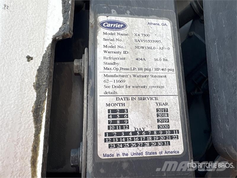 Hyundai VR2480152-ARS 48 ft x 102 in T/A Refrigerated Trai Температурно-контролирани полуремаркета