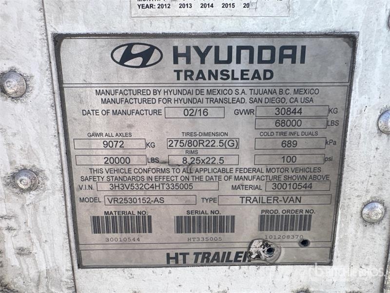 Hyundai VR2530152-AS Semirimorchi a temperatura controllata